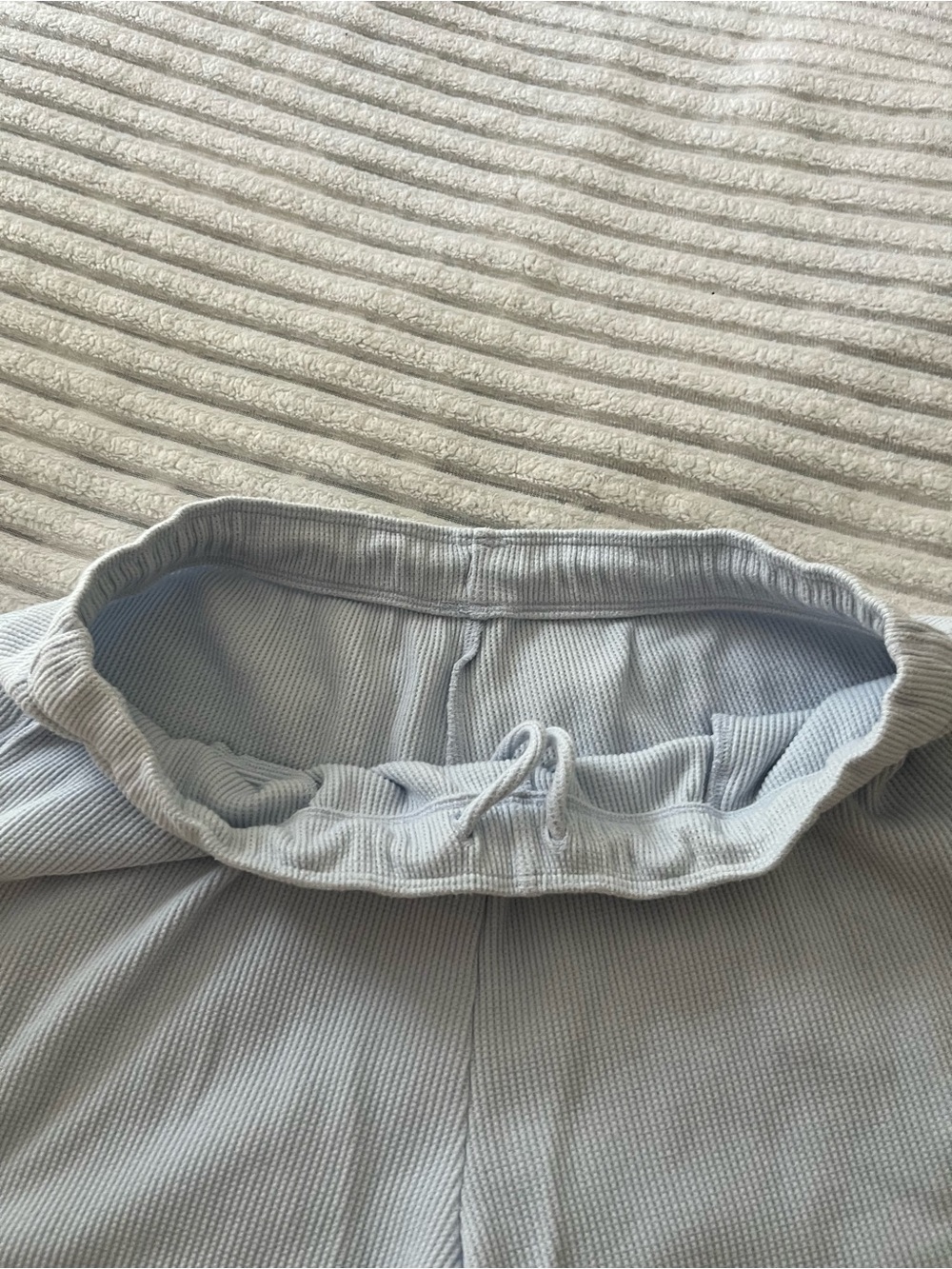 Vuori Waffle Wide Leg Pants in Soft Sky - Picture 8 of 13